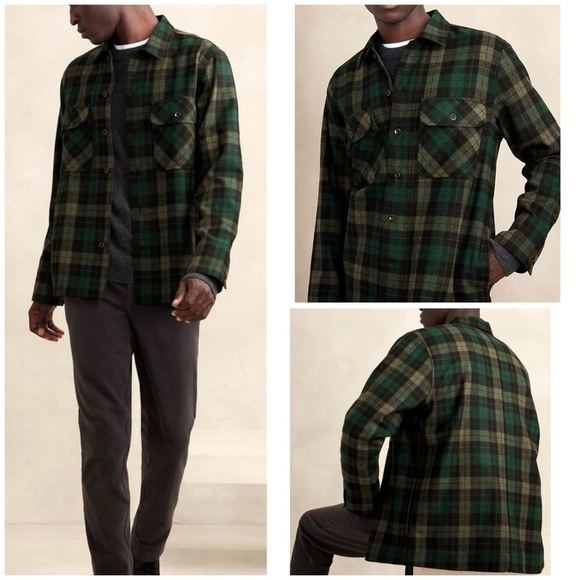 Banana Republic Italian Melton Shirt Jacket - Picture 10 of 10